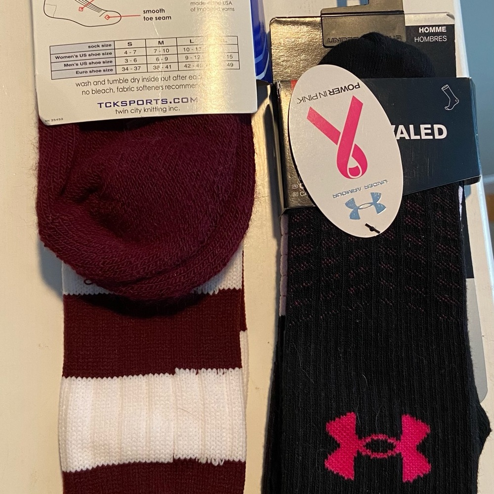 Under Armour White Over-the-Calf Socks